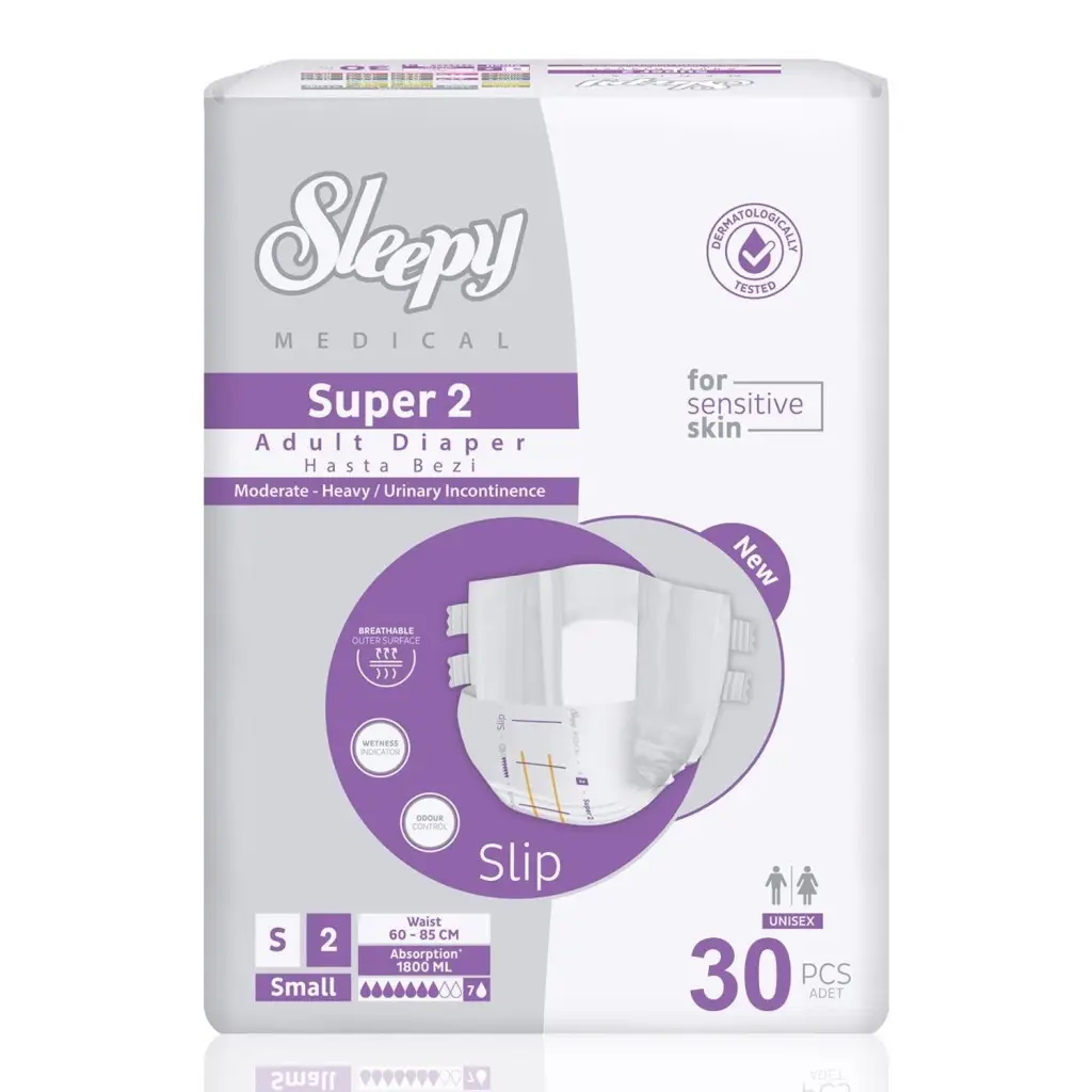 Sleepy Medikal Bel Bantlı Hasta Bezi Small 30’lu 10 Adet