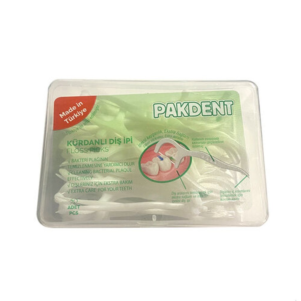 Pakdent Kürdanlı Diş İpi 50’li 100 Adet