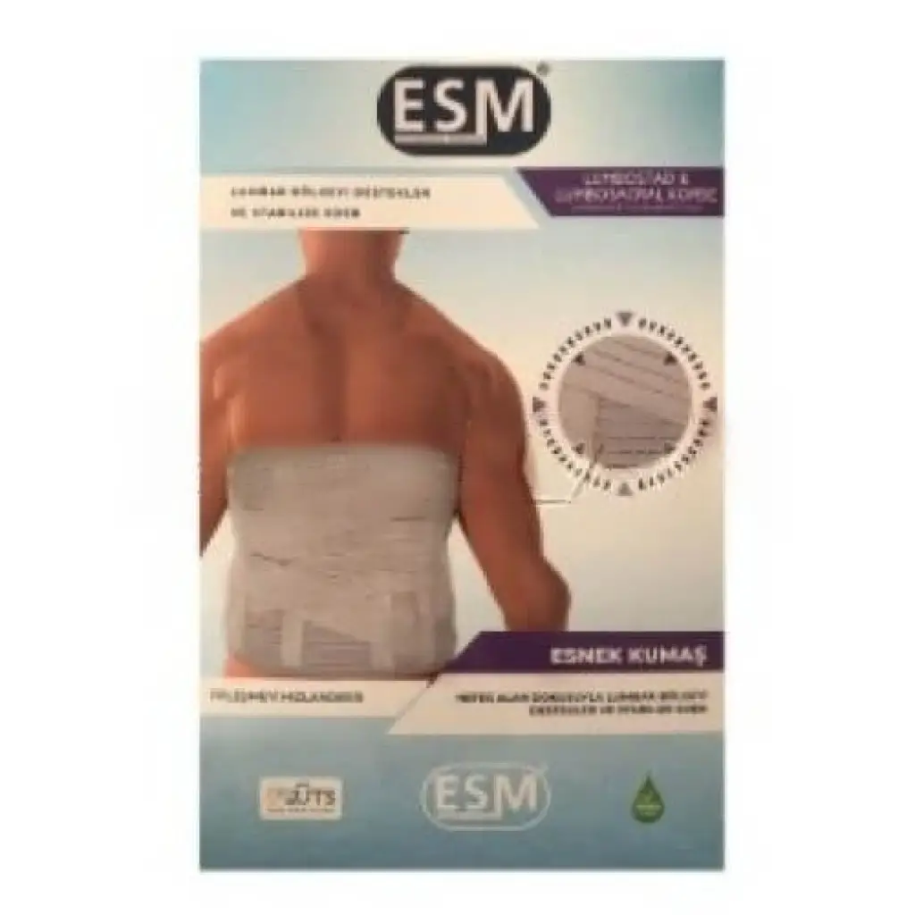Esm Lumbosacral Kemerli Bedensiz Korse 32 cm - Eski Ambalaj 10 Adet