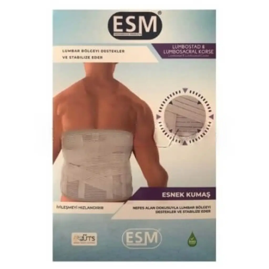 Esm Lumbostad Korse Bedensiz Kemerli 26 cm - Eski Ambalaj 10 Adet