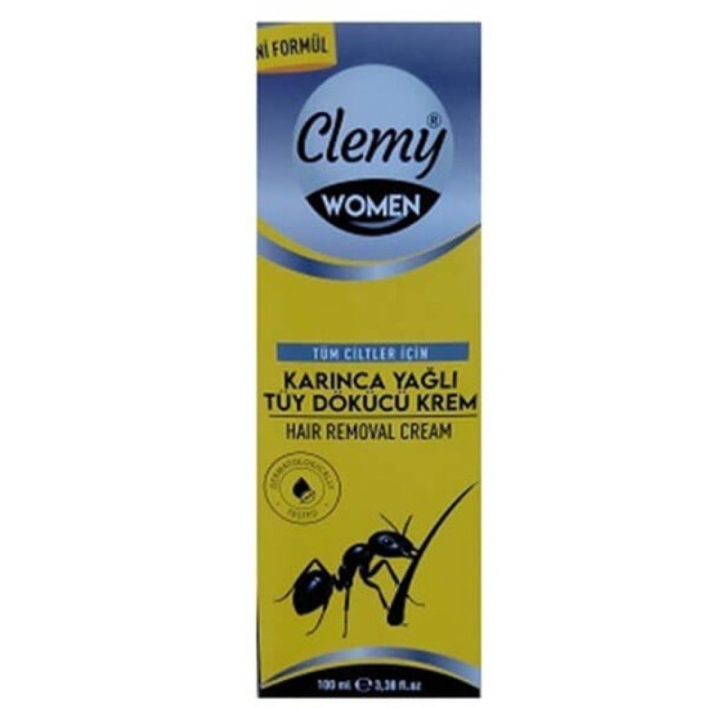 Clemy Kadın Karınca Yağı Tüy Dökücü Krem 100 ml 50 Adet