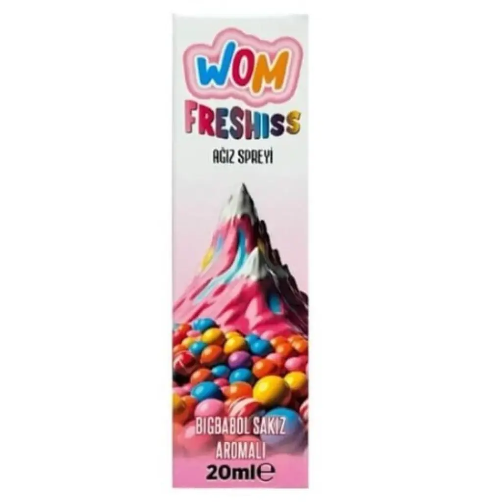 Wom Freshiss Ağız Spreyi Big Babol Sakız 20 ml 50 Adet