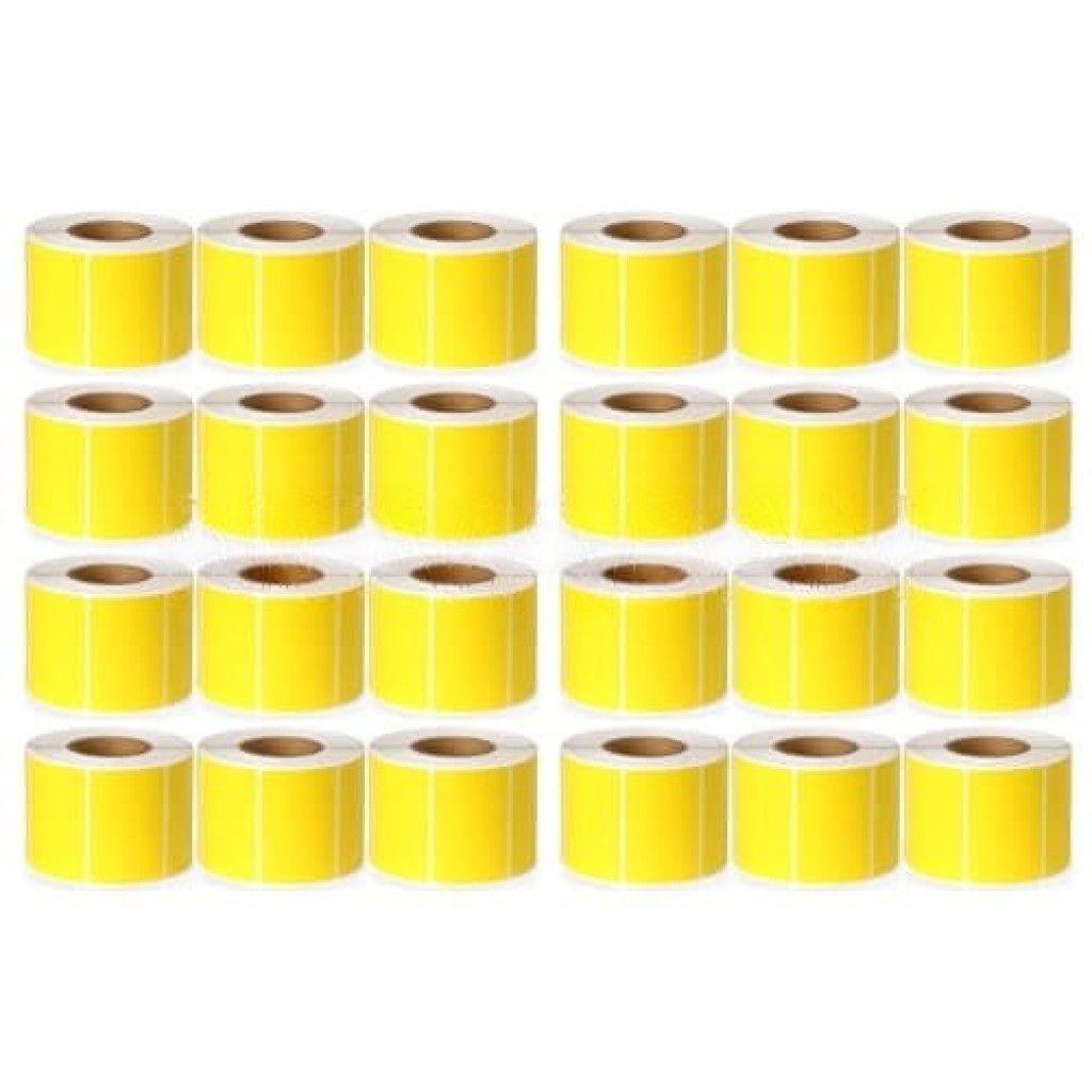 Jenbol Sarı Termal Etiket 40 mm x 60 mm 1000’li Sarım 24’lü 2 Adet