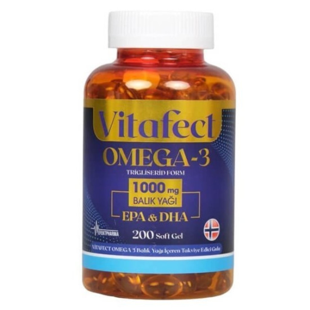 Vitafect Omega 3 200 Softgel 10 Adet