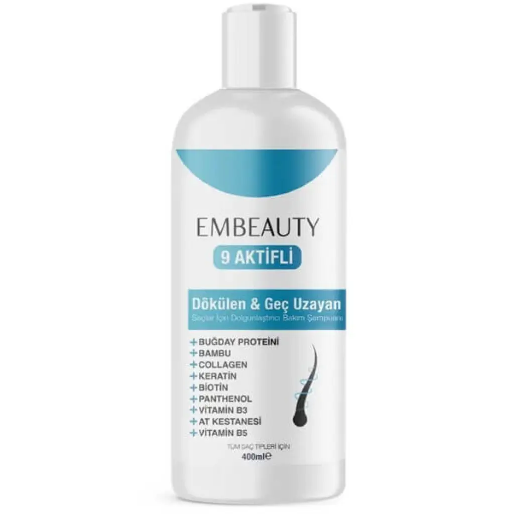 Embeauty Kolajen ve Keratin Saç Dökülmesine Karşı Besleyici Şampuan 400 ml 20 Adet