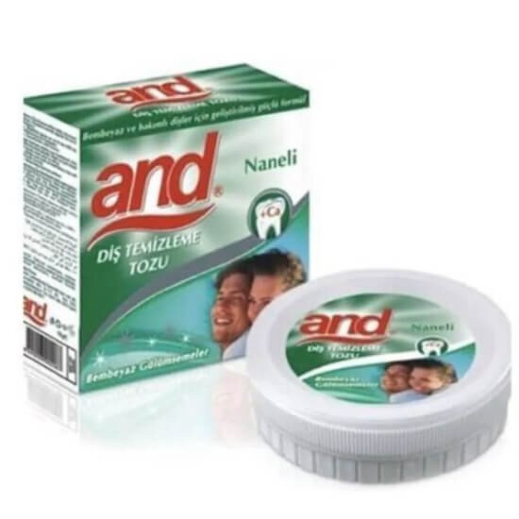 And Diş Parlatma Tozu Naneli 40 gr 100 Adet
