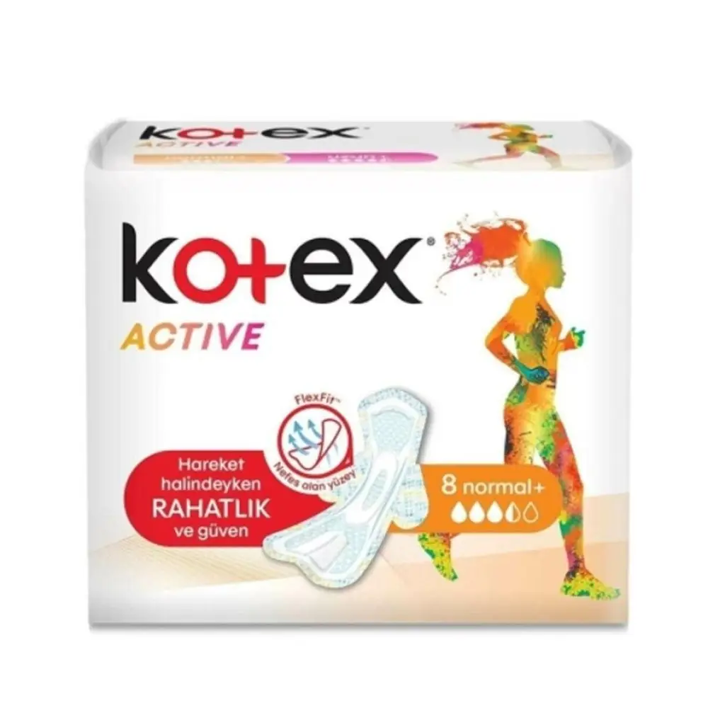 Kotex Active Tekli Normal 8’li 100 Adet