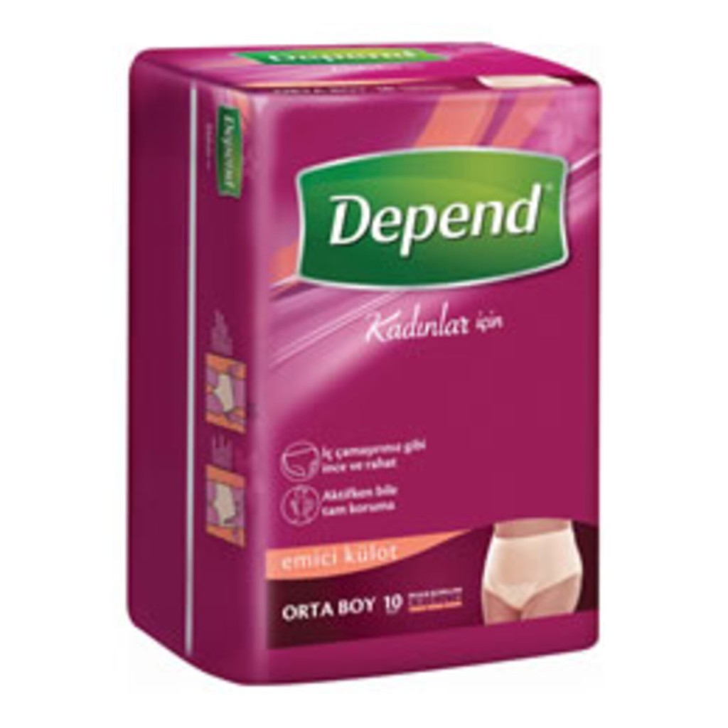 Depend Kadın Emici Külot Medium 10’lu 30 Adet