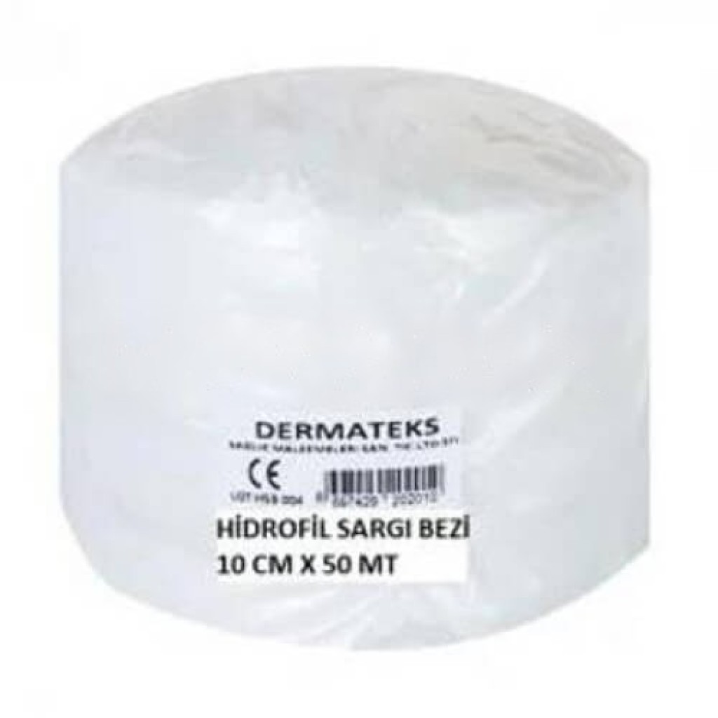 Dermateks Hidrofil Sargı Bezi 10 cm x 50 m 50 Adet