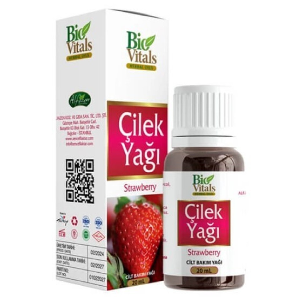 Bio Vitals Çilek Yağı 20 ml 100 Adet