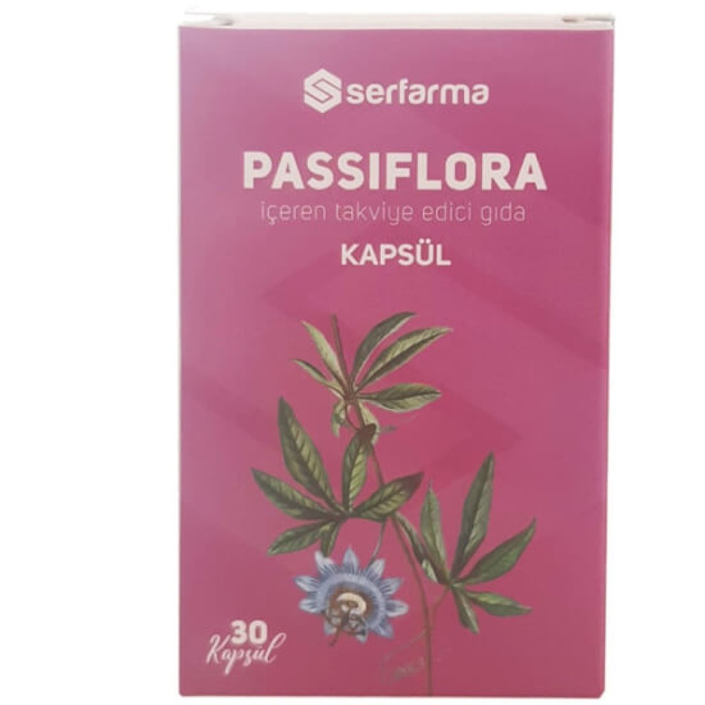 Serfarma Passiflora 30 Kapsül 100 Adet