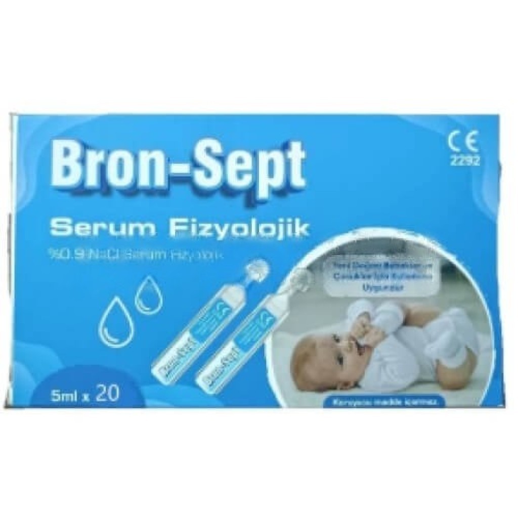 Bron-Sept Serum Fizyolojik 5 ml 20’li Flakon 50 Adet