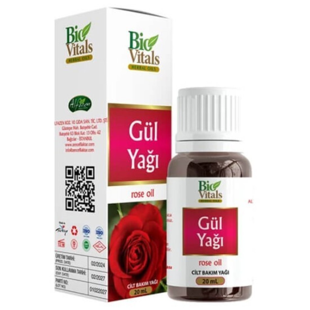 Bio Vitals Gül Yağı 20 ml 100 Adet