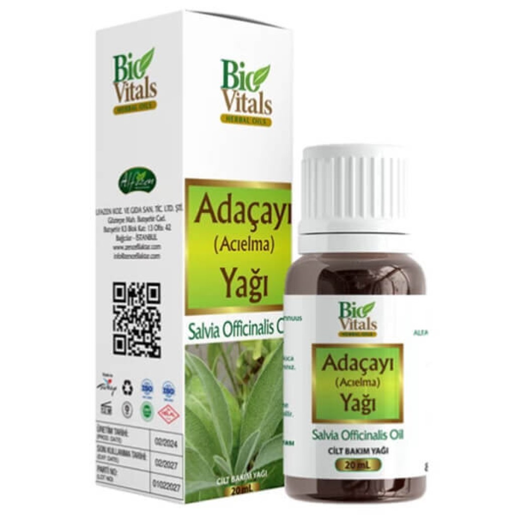 Bio Vitals Adaçayı Yağı 20 ml 100 Adet