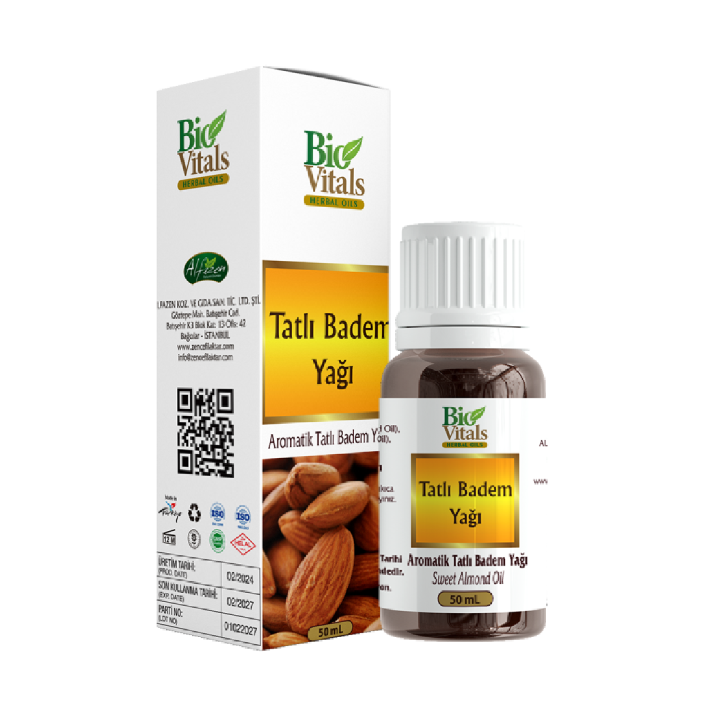 Bio Vitals Tatlı Badem Yağı 50 ml 100 Adet
