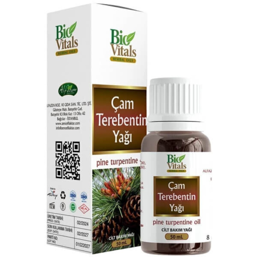 Bio Vitals Çam Terebentin Yağı 50 ml 100 Adet