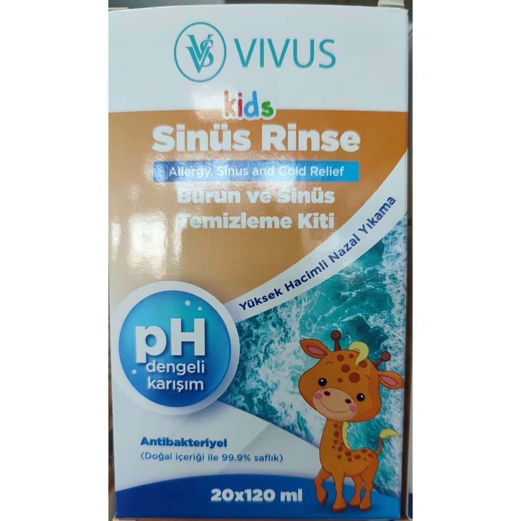 Vivus Sinus Rinse Kids 20 x 120 ml 100 Adet