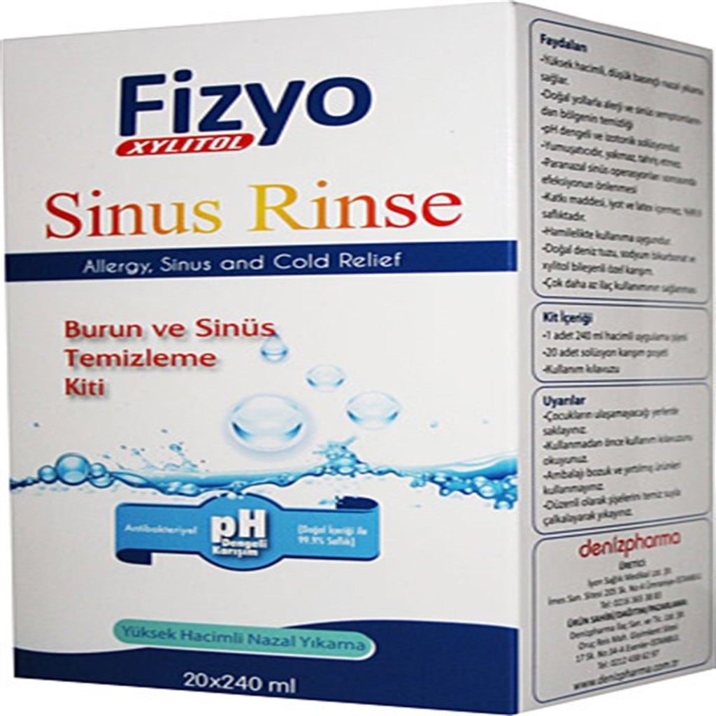 Fizyo Sinus Rinse Yetişkin 20x240 ml - Eski Ambalaj 50 Adet