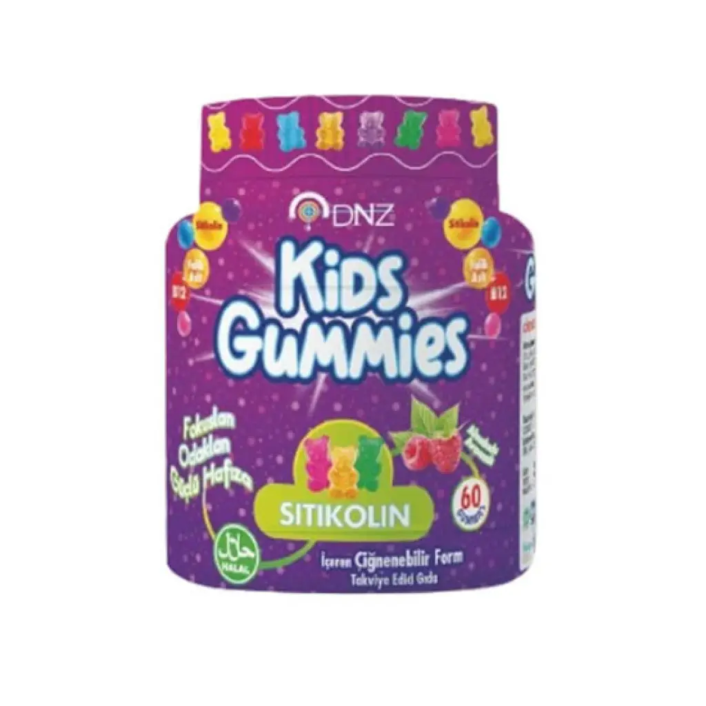 DNZ Kids Sitikolin 60 Gummies 30 Adet