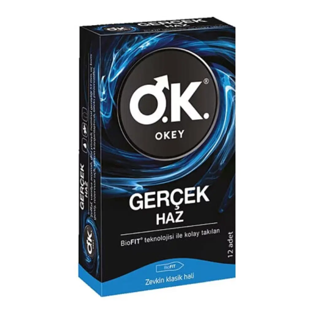 Okey Prezervatif Gerçek Haz 12’li 30 Adet