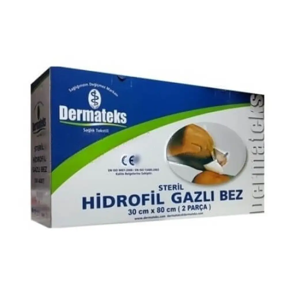 Dermateks Gazlı Bez 30cm x 80cm 100 Adet - 5 Paket