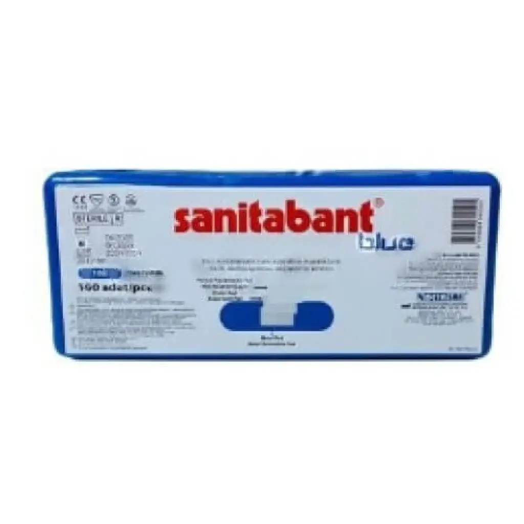 Sanitabant Metal İçeren Mavi Yara Bandı 100’lü 20 Adet