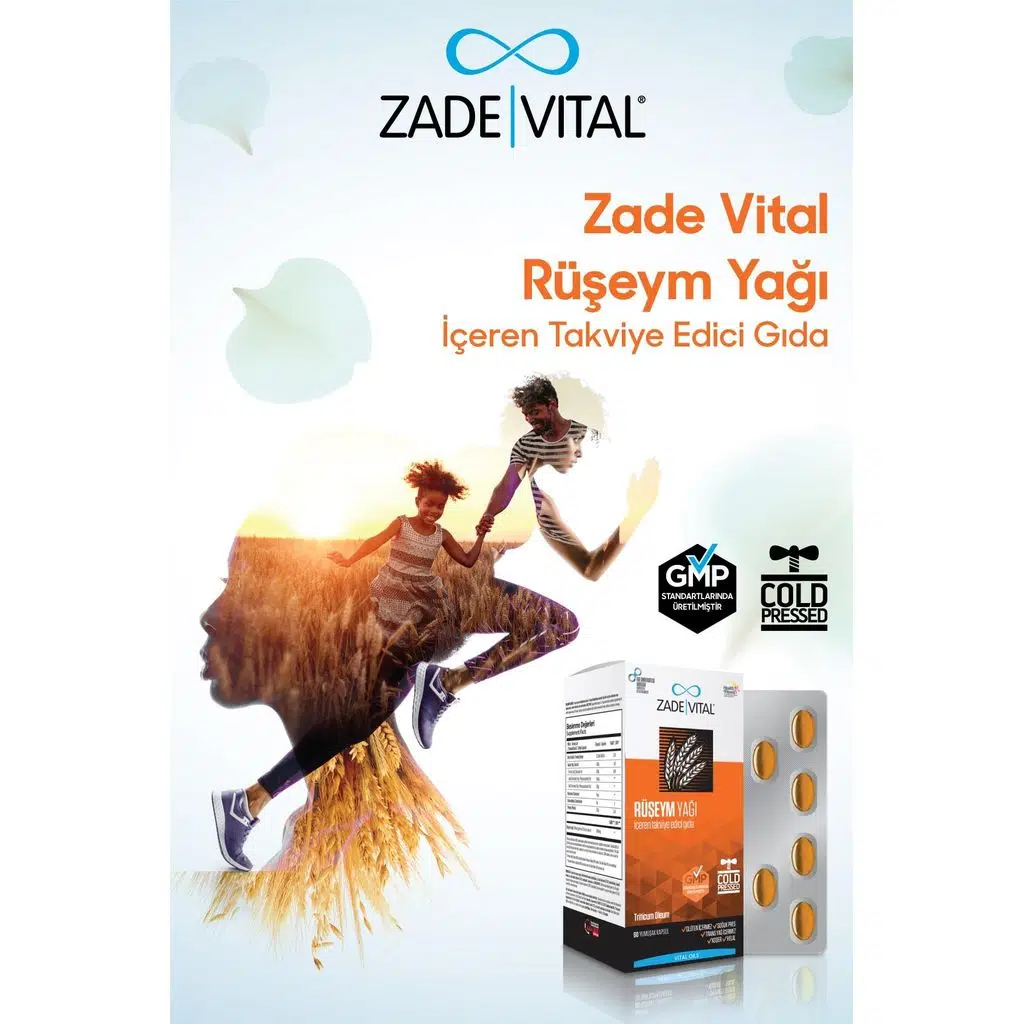 Zade Vital Ruşeym Yağı 500mg 60 Yumuşak Kapsül